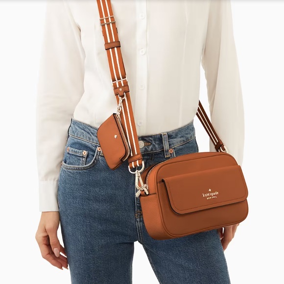 Kate Spade Rosie Pebbled Leather Flap Camera Bag - Picture 2 of 4